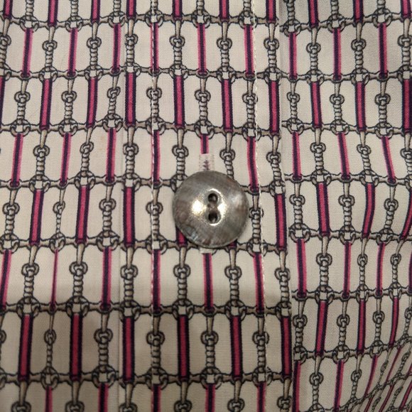 Foxcroft Wrinkle Free Shaped Fit Button Down Blouse Size 12 - Picture 7 of 12